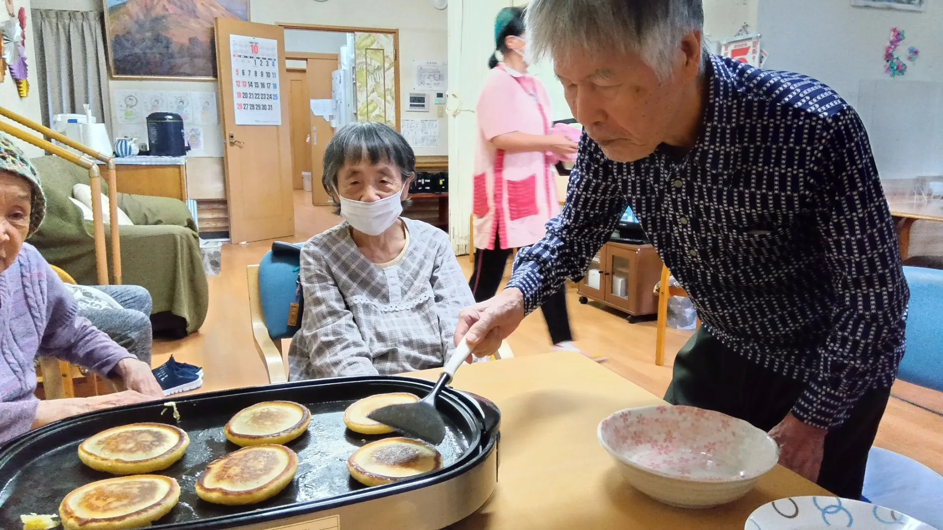 パンケーキ作り